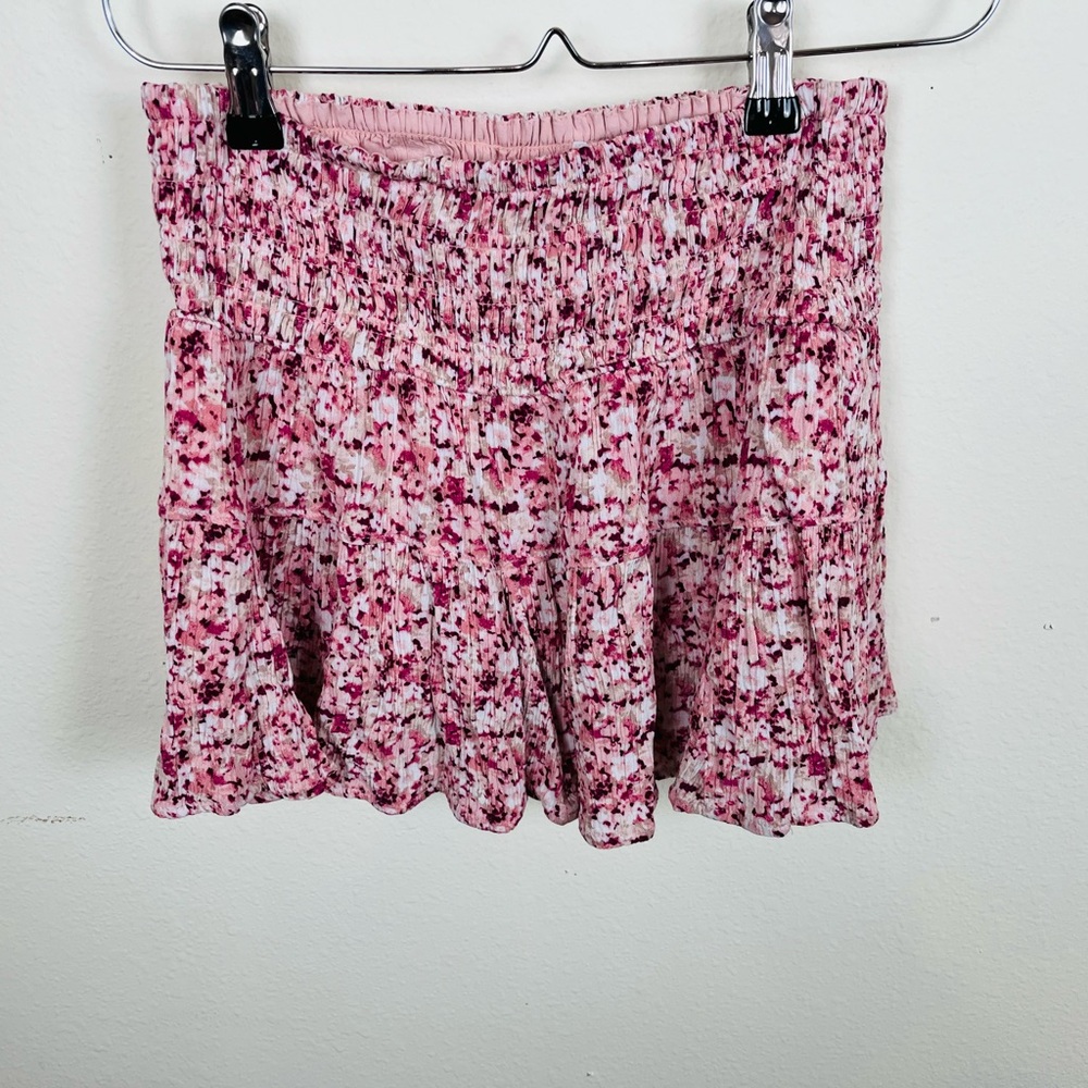Garage Pink and White Textured Skirt Size XS